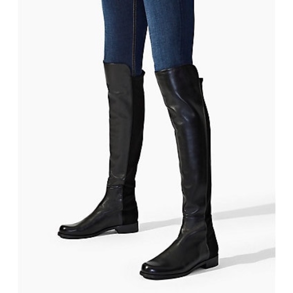5050 Stuart Weitzman black leather boots - Picture 7 of 7